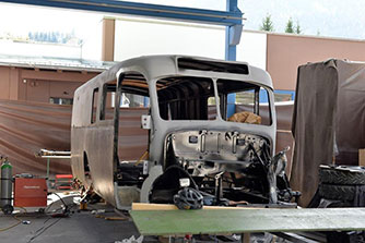 Fa. Rolf Steyr 380q Omnibus vor der Restauration mit Oldifan-Teilen